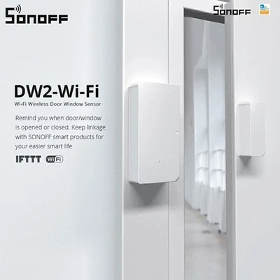 SONOFF DW2 Door Window Sensor Smart Switch Wireless WIFI Alarm Security System - Image 1 of 4