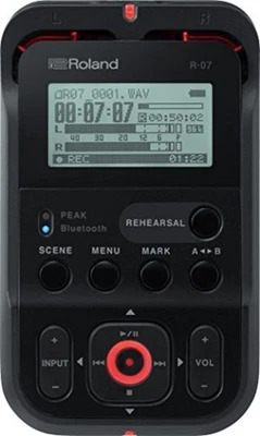 Roland Hi-Res Audio Recorder R-07-BK Black Linear PCM recorder New in Box F/S - Image 1 of 4