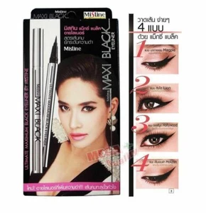 Mistine Maxi Black Ultimate Eyeliner Sharp Extreme with Acrylamides Copolymer - Picture 1 of 9