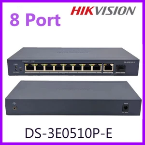 Hikvision DS-3E0510P-E 8 Port 6 KV Surge Protection Gigabit Unmanaged POE Switch - Picture 1 of 6
