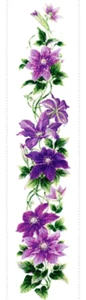 Clematis Cross Stitch Kit by Riolis - Picture 1 of 7