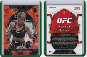 2023 Panini Select UFC Orange Flash #68 Amanda Lemos - Strawweight