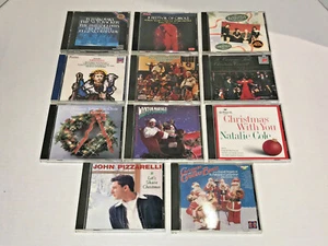 Lot of 11 Christmas Jazz, Pop, Classical Music CD's Natalie Cole Wynton Marsalis - Picture 1 of 12