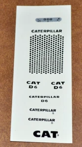 Decals for Vintage ERTL 1/16 Pressed Steel CAT Caterpillar D6 Crawler Dozer - Picture 1 of 2