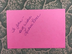 Luanne Ponce - Crusade - Pacific Blue - Cruel Doubt - City - Autographed 1990 - Picture 1 of 2
