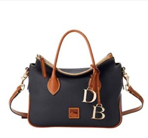 Dooney & Bourke Pebble Grain Women's Satchel/Top Handle Bag, Large - Black...