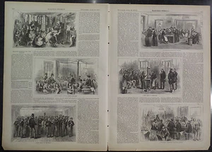 ESCUELAS DE INGLÉS PARA LA GENTE COMÚN HARPER'S SEMANAL 1871 - Imagen 1 de 2