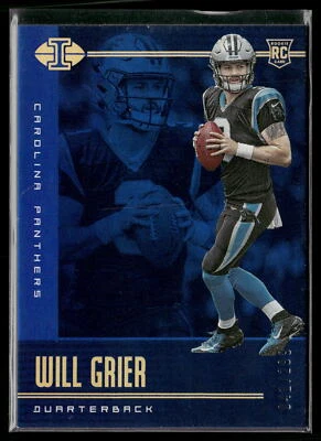 Will Grier 2019 Panini Illusions #96 41/299 Rookie Trophy Collection Blue - Image 1 of 2