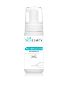 AHA Glycolic Acid Foam Cleanser Face Wash 7.5 oz- Oily Skin (Sulfate-Free) - Picture 1 of 1