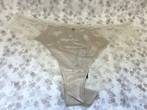 NEW! M&S Marks & Spencer Rosie alabaster silk & lace Brazilian knickers / briefs - Picture 1 of 9