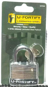 2x Pick & Pry Resistent Laminierter Stahl Vorhängeschloss - Bild 1 von 2