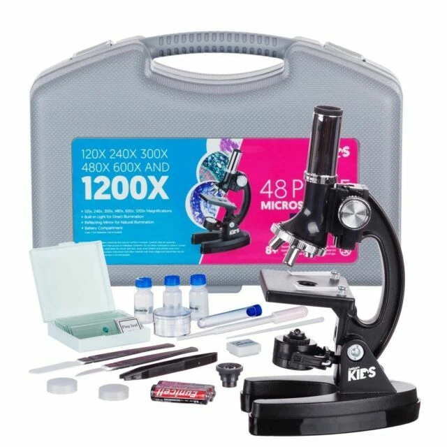 AmScope M30-ABS-KT1 Biological Kids Microscope Kit