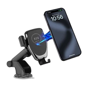 UK Wireless Fast Car Charger Phone Holder For Samsung S25 Ultra S24 iPhone 16 15 - Picture 1 of 16