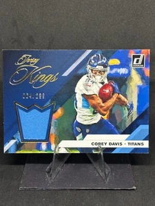 Camiseta Corey Davis 2019 Donruss Kings parche usado por el jugador #JK-29/299 Titans - Imagen 1 de 2