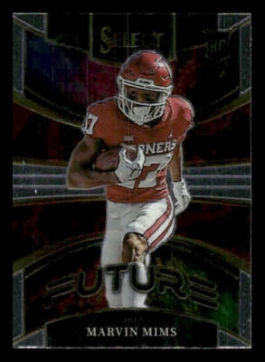 2023 Panini Select Draft Picks #FUT-20 Marvin Mims Rookie Oklahoma Sooners - Image 1 of 2