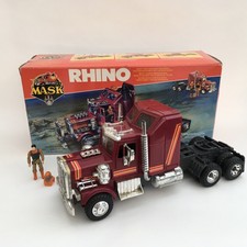 Vintage 1980's Kenner M.A.S.K MASK Vehicle - Rhino Truck + Figure & Box