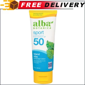 Alba Botanica Sunscreen Lotion, Sport, SPF 45, Cruelty & Fragrance Free, 4 Oz - Picture 1 of 4
