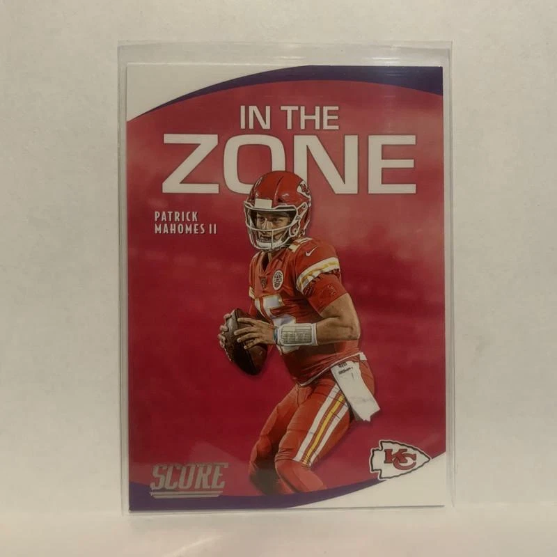 IZ-PM Patrick Mahomes II In The Zone Kansas City Chiefs 2020 Score Football Card - Image 1 of 2