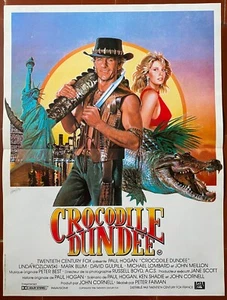 Poster CROCODILE DUNDEE Peter FAIMAN Paul HOGAN Linda KOZLOWSKI 40x60cm - Picture 1 of 1