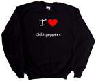 I Love Heart Chile peppers Sweatshirt