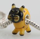 1pcs  SILVER MURANO GLASS BEAD LAMPWOR Animal Fit European Charm Bracelet DW141