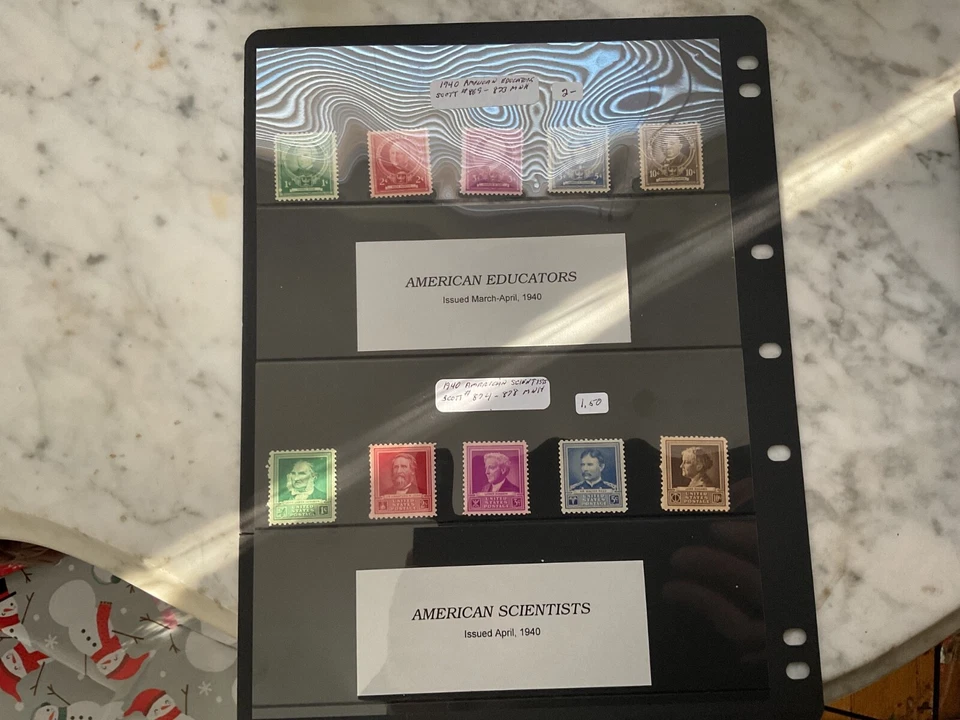 US SCOTT # 869-873 American Educators, Scientists, Authors And  Poets - Image 1 of 4