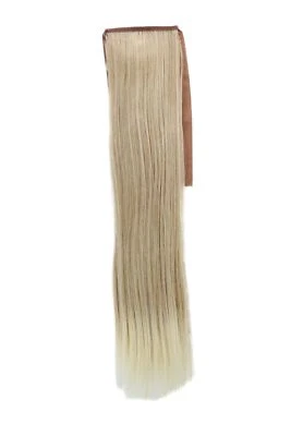 Haarteil ZOPF Blond-Mix glatt 45cm YZF-TS18-24BT613 Band Klammer Extension - Bild 1 von 2