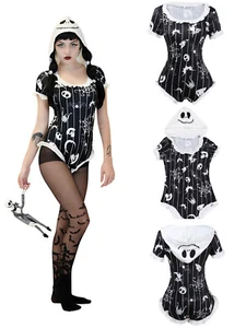 Lil Pesadilla Jack Esqueleto Kawaii Mameluco Body Halloween Pijama Juegos con disfraces 4XL - Imagen 1 de 9