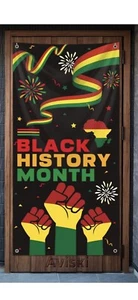 Black History Month Door Cover/Flag/Banner/Party Supplies- 71”x35” - Picture 1 of 2