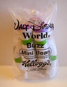 Walt Disney World / Kellogg's Cereal Buzz Mini Bean 2001 Stuffed Toy New In Bag - Picture 1 of 2