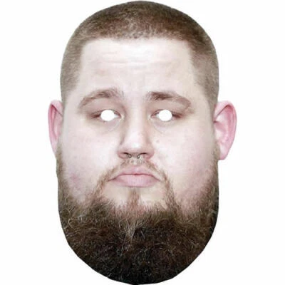 FUNKYBUNKY Rag N Bone Man Celebrity Card Face Mask - Ready To Wear - Fancy Dress