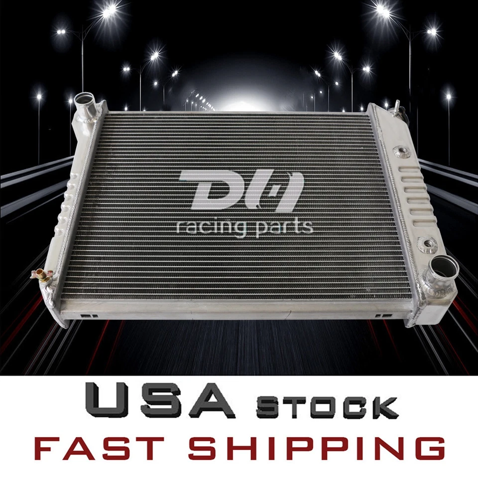 Radiador de alumínio 3 fileiras compatível com 1968-1974 Chevy Nova/1975-1987 EL CAMINO / V6 21""W - Imagem 1 de 4