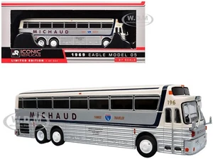 1969 EAGLE MODEL 05 COACH BUS "MICHAUD BUS LINES" 1/87 ICONIC REPLICAS 87-0548 - Picture 1 of 5