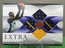 Ron Artest 2006 - Upper Deck - Exquisite - Extra Exquisite Quad Mem - #'d /25