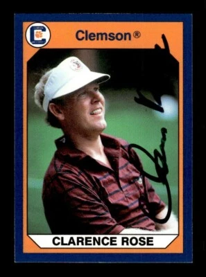 CLARENCE ROSE SIGNED 1990 COLLEGIATE COLLECTION CLEMSON TIGERS #82 AUTO - Image 1 of 2
