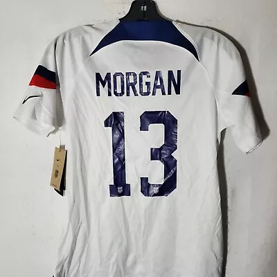 Camiseta de fútbol Alex Morgan USWNT blanca para mujer mediana Nike nueva con etiquetas Foto 1 de 4