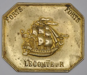 Plaque de métier - PARIS fort aux halles LECOMTE R. entre 1831-1851 sans spécia. - Bild 1 von 2