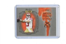 2022 Wild Card Matte (Smoking Guns) Brock Purdy Rookie Football Card #SGU-11