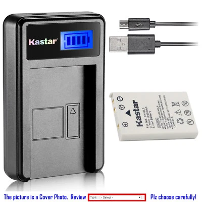 Cargador USB de batería LCD Kastar para Nikon EN-EL5 ENEL5 CP1 y Nikon MH-61 MH61 Foto 1 de 4