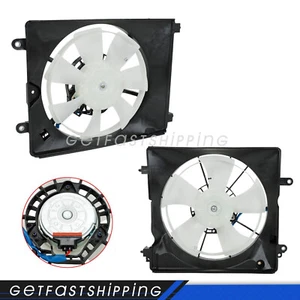 Left + Right 2PCS A/C Radiator Cooling Fan Fit 12-15 Honda Civic 13-17 Acura ILX - Bild 1 von 12