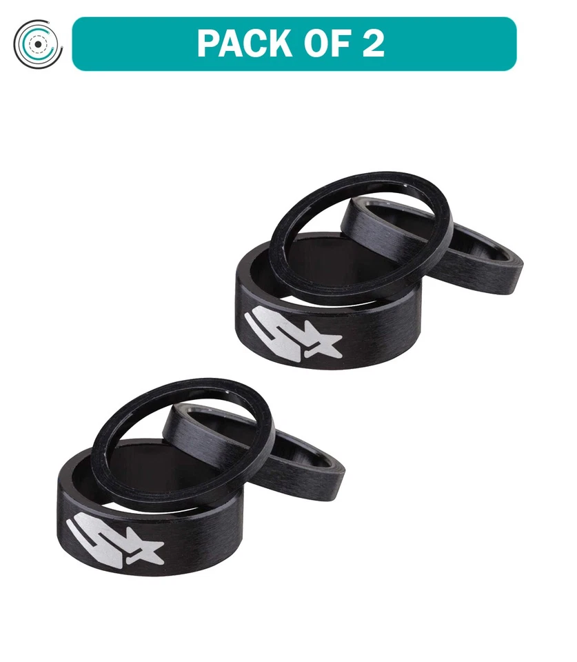 SPANK Bike Headset Spacer Kit Black