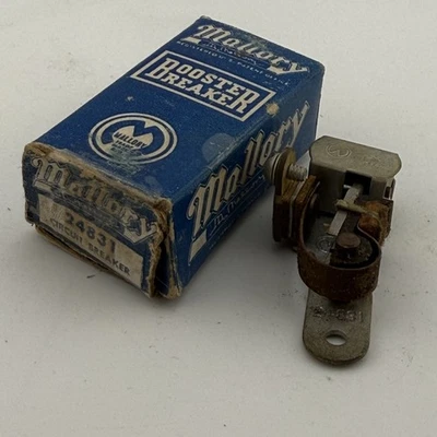 Mallory Distributor Points Contacts 24831 1949-54 Ford Lincoln Mercury NOS - Image 1 of 2