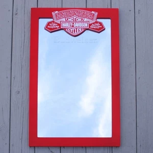 Harley-Davidson Cycles Budweiser Cerveza Espejo Rojo Motocicletas Americanas Motociclista Moto - Imagen 1 de 6