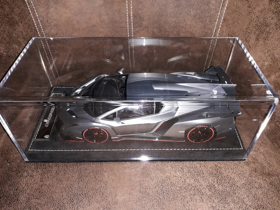 LAMBORGHINI VENENO GRIGIO METALLURO  1/18 HENSON & HEAVEN - Photo 1/4