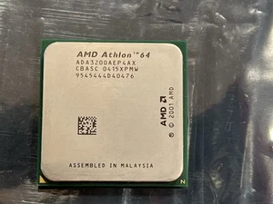 Good AMD Athlon 64 3200+ ADA3200AEP4AX Socket 754 2.2GHz (w/ MSI K8N Parts Mobo) - Picture 1 of 10