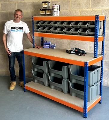 WOW SHELVING Workstation workbench storage garage workshop craft new UK SELLER warehouse