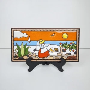 Piastrella da parete rettangolare Modelcore Lanzarote gatto costa decorazione artistica terracotta - Foto 1 di 9