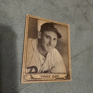 1940 Play Ball Chuck Klein #102 HOF Pittsburgh Pirates .320 Avg 4xHr Ch 6x100RBi - Picture 1 of 16