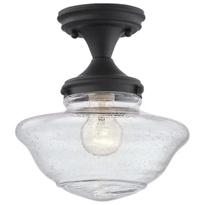 587444 Schoolhouse Semi Flush Mount Modern Vintage Farmhouse Indoor Dimmable ... - Picture 1 of 9