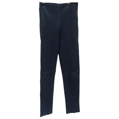 LV Louis Vuitton Damas Vintage Cuero Leggings Pantalones Talla 34, XS - PIEL DE CORDERO Foto 1 de 4